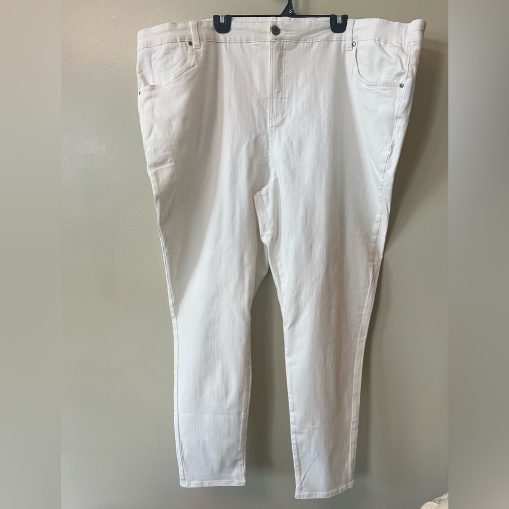 Universal Standard Seine White Skinny Jeans Plus Size Women’s 32 L NWT